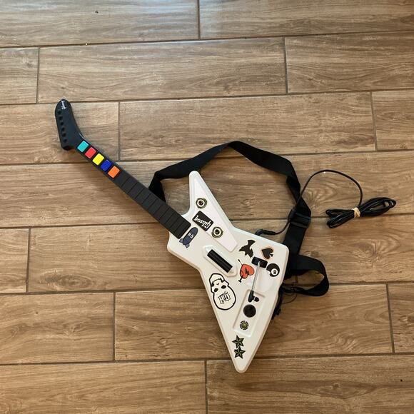 Xbox 360 Wired Guitar Hero Gibson X-Plorer Xplorer Controller RedOctane 95055 - Picture 1 of 10